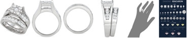 Macy's Diamond Cluster Bridal Set (2 ct. t.w.) in 14k White Gold